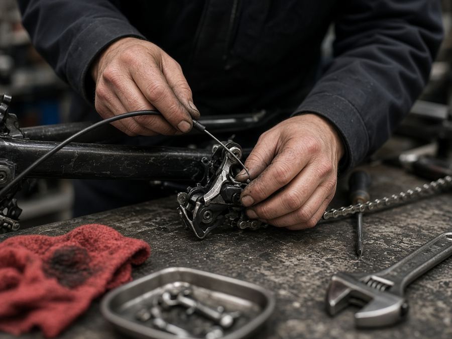 Process detail at Palelinfoi Cycles