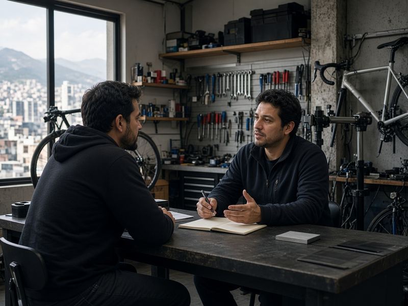 Studio consult at Palelinfoi Cycles