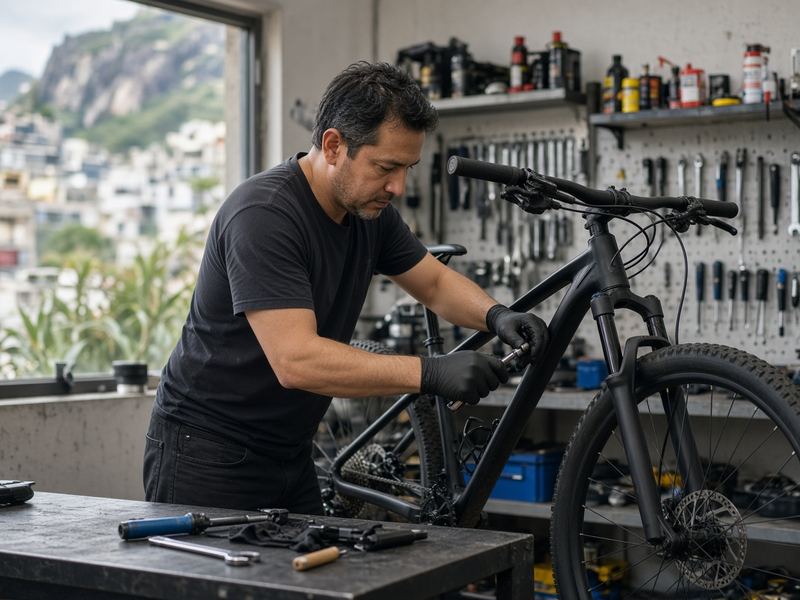 Maintenance at Palelinfoi Cycles